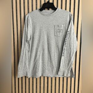 Vineyard Vines Preppy boys, long sleeve T-shirt, navy whale size XL  (18) NWOT